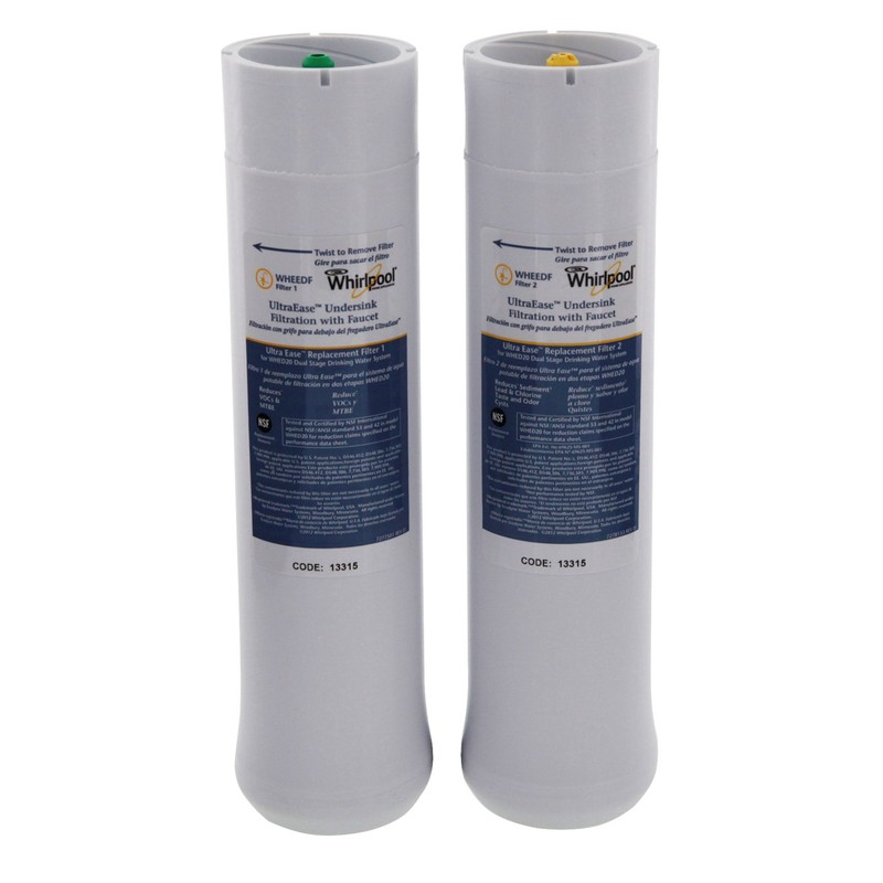 Whirlpool WHEEDF UltraEase Dual Stage Replacement Water Filter Pack