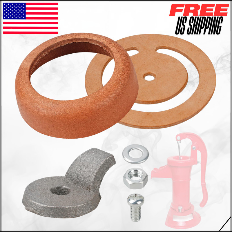 Pitcher Pump Repair Kit W/ 3 1/2″ Lower Valve Cup Leathers For Simmons 1160