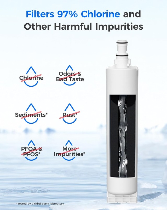 Waterdrop 4396508 water filter, Replacement for 4396510, NLC240V, PNL240V gallery