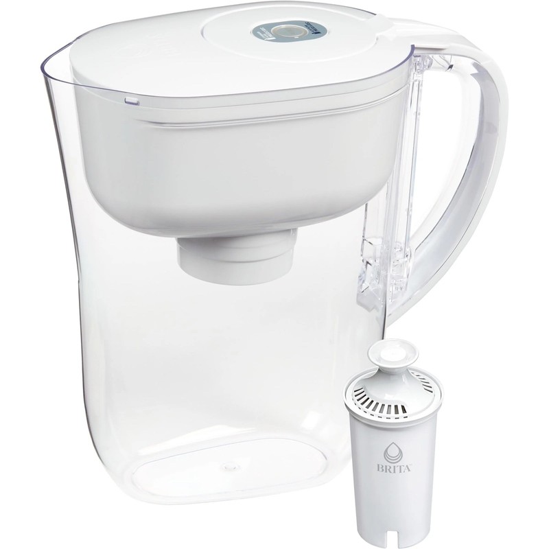 New Brita Metro 6-Cup Water Filter Pitcher – White | Smart Light Indicator
