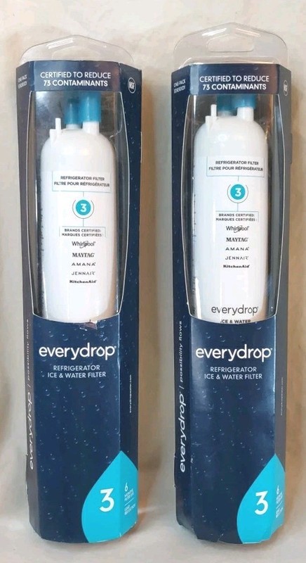 LOT OF 2 Refrigerator Ice & Water Filter #3 ΕDR3RXD1