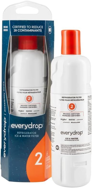 Ice and Water Refrigerator Filter 2 that Removes Odor - EDR2RXD1, Single-Pack gallery