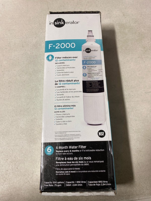 Insinkerator F-2000 Hot Water Dispenser Under-Sink 6-Month Premium Filter 1-Pack