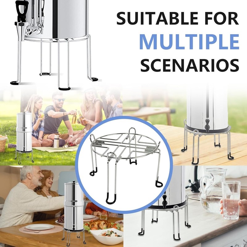 Water Filter Stand 6" Tall by 9" Wide Compatible W/ Berkey Big Royal & Travel gallery