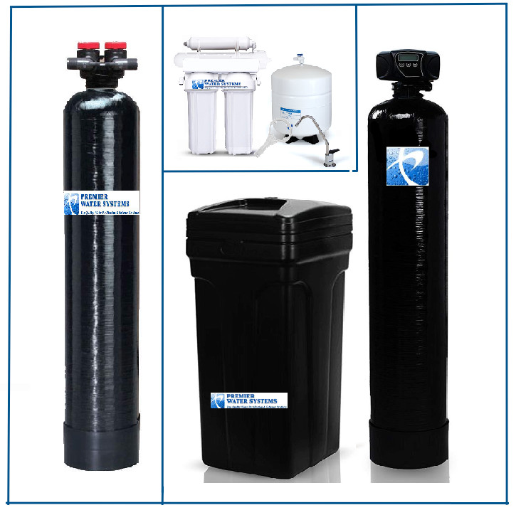 Whole House Water Package: Softener + Carbon Filtration + RO Filters- 2 Cubic Ft