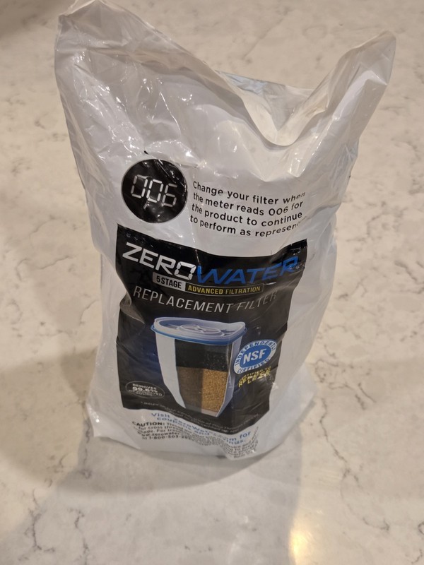 New Sealed Zero Water Filter 5 stage replacement filter for pitcher