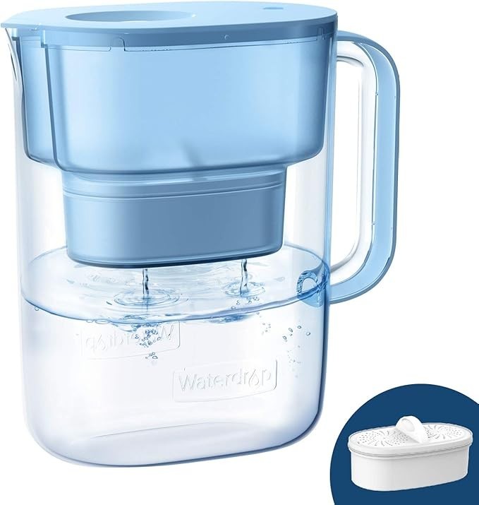 200-Gallon Long-Life Lucid 10-Cup Water Filter Pitcher, NEW SEALED