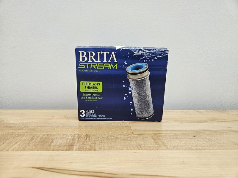 NEW Genuine Brita Stream Replacement Water Filters 3 Pack Works in All Pitchers