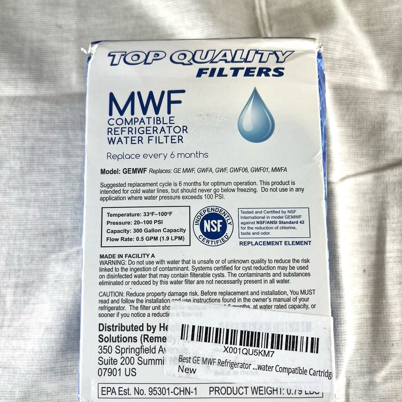 GE Compatible MWF GWF 46-9991 MWFP Smartwater Fridge Water Filter - Open Box gallery