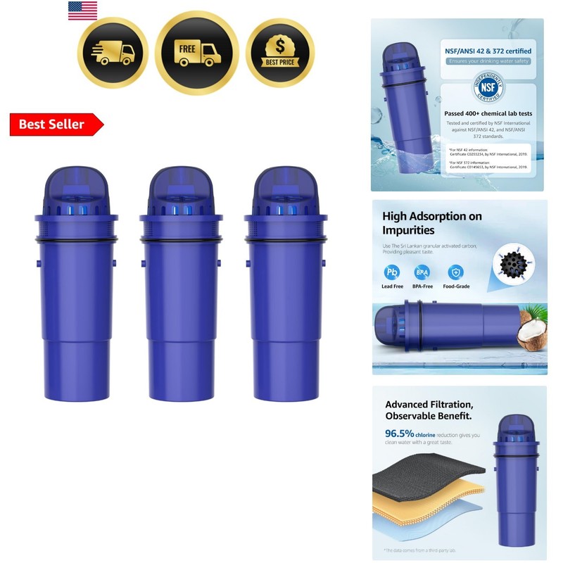 7010 Filter Replacement for Pur, Pur Plus Water Filter Pitchers and Dispenser…