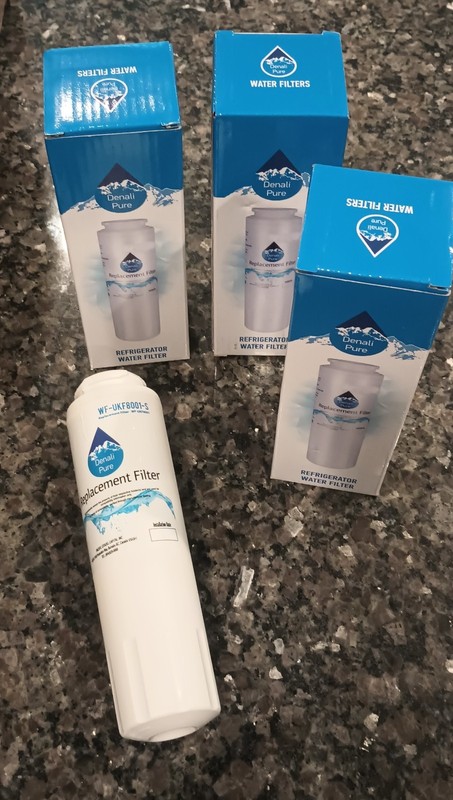 Denali Pure Refrigerator Water Filter Replacement for Maytag® UKF8001 (4 Pack)