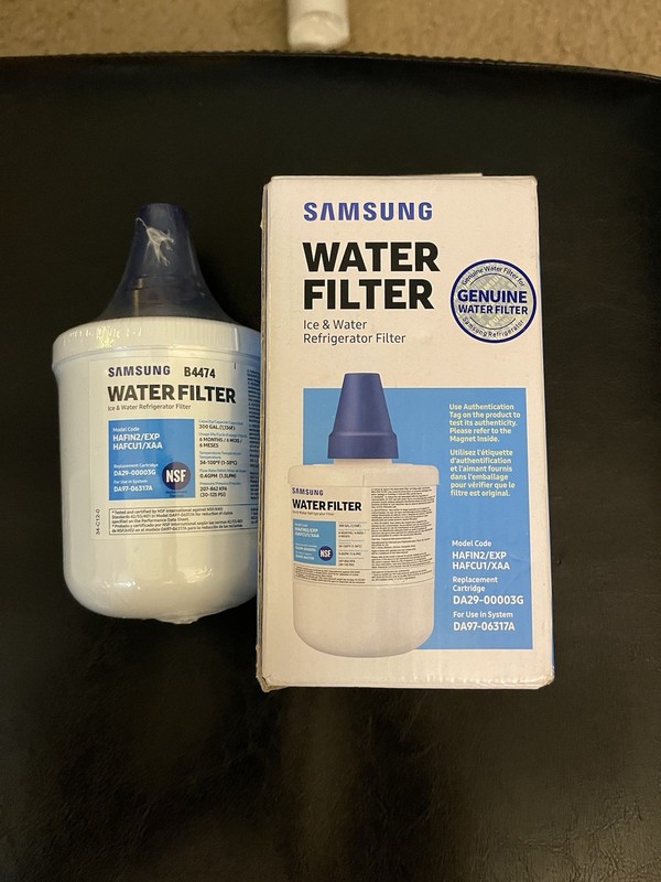 TWO PK Genuine Samsung Water Filter fits DA29-00003G HAFIN2/EXP HAFCU1/XAA