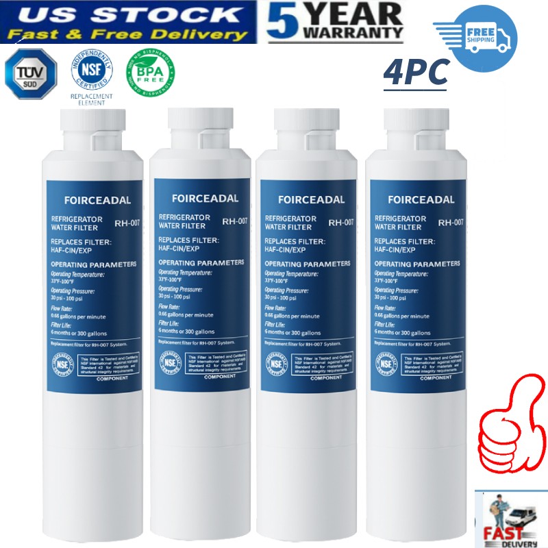4-PCS For Samsung DA29-00020B DA-97-08006A-B DA-97-08006B Ice Water Filter