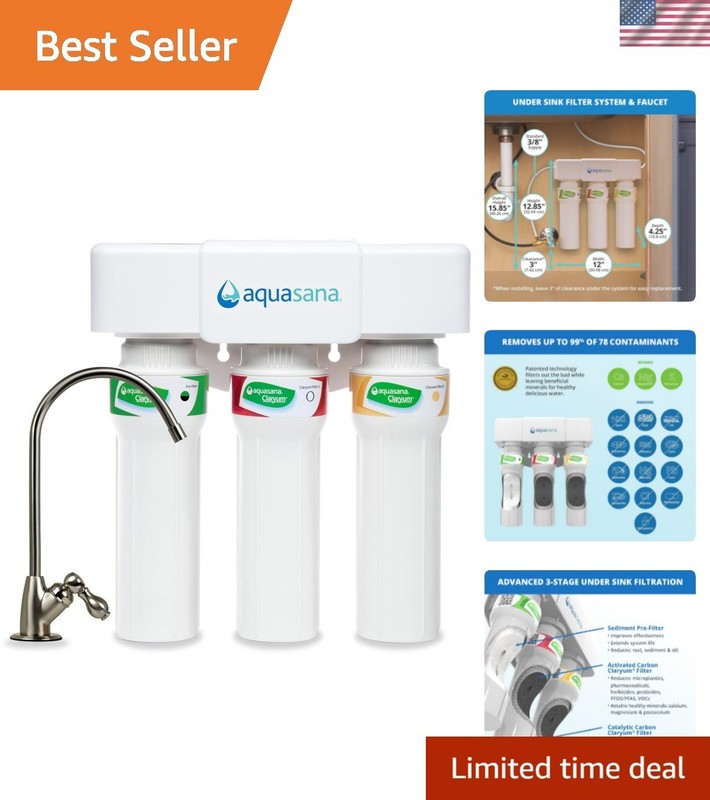 Under Sink Water Filter System – Reduces PFAS, Lead, & Chlorine in Drinking W…