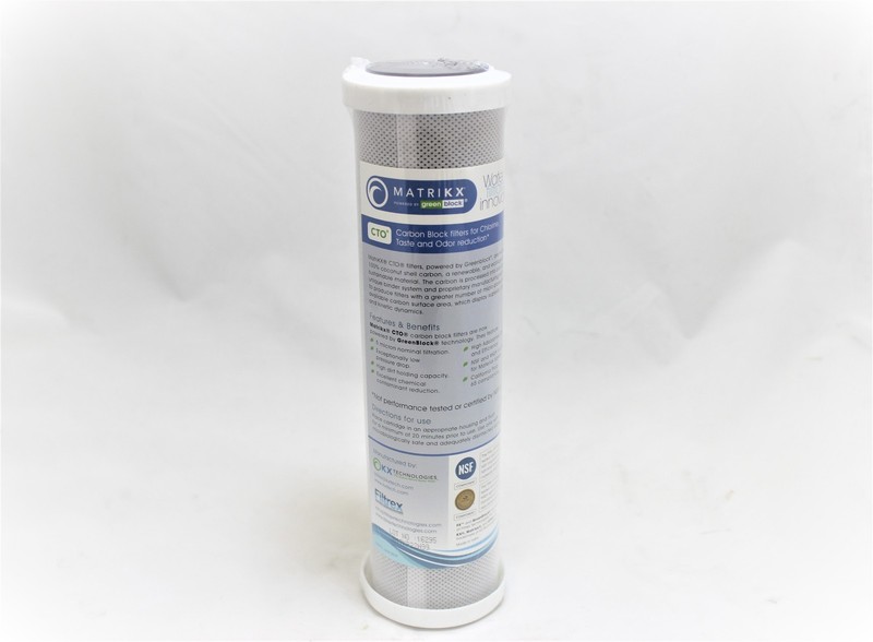20 Pack Matrikx CTO Carbon Block Cartridge 2.5" x 10" Water Filter 5 Micron gallery