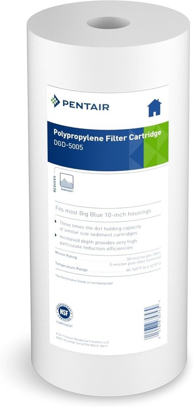 Water Filter Cartridge 10-Inch Sediment 5 Micron for Whole House Filtration gallery