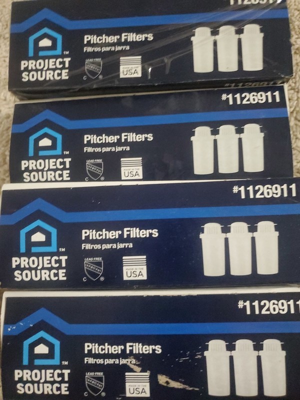 4 Pack [12 Filters] Replacement for Brita® (and others) Water Pitchers Filters