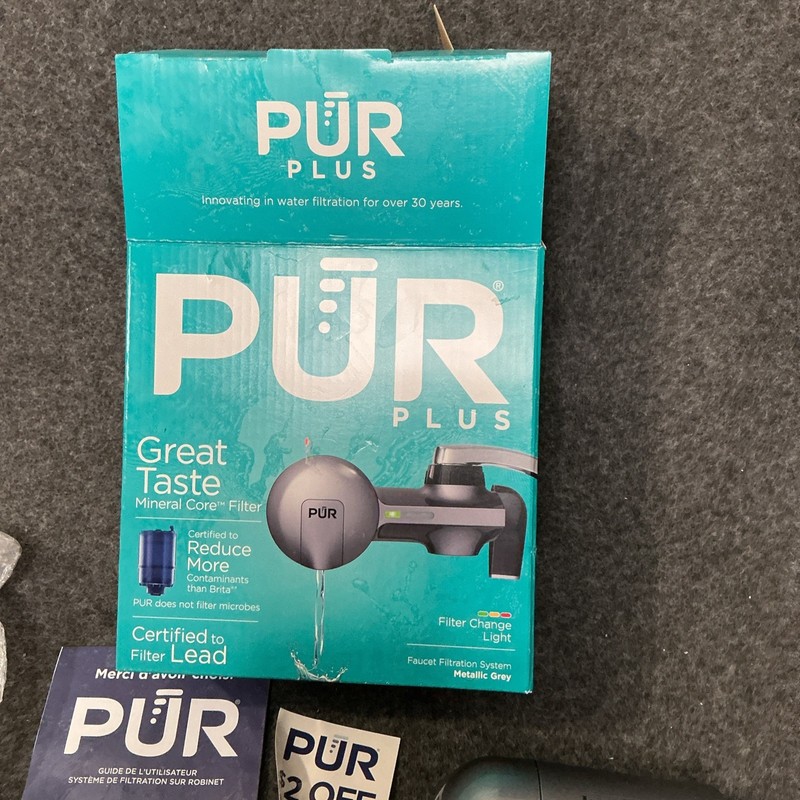 PUR PLUS Faucet Filtration System - Metallic Gray (PFM350V) gallery