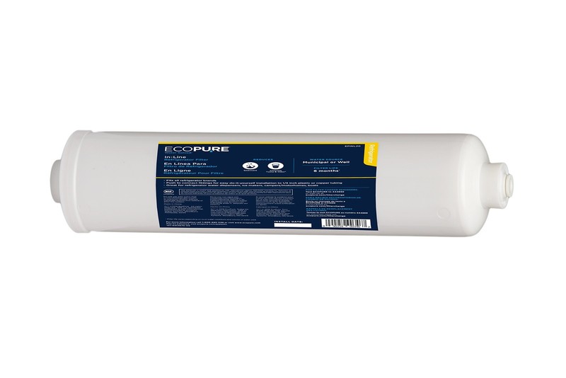 EPINL20 In-Line Refrigerator & Icemaker Water Filter – Universal Fit – NSF Ce…