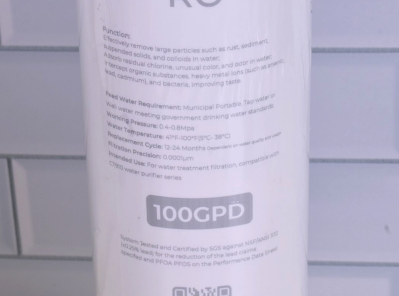 VonWater RO All-in-1 Filter CT910RO Replacement 100GPD NEW gallery