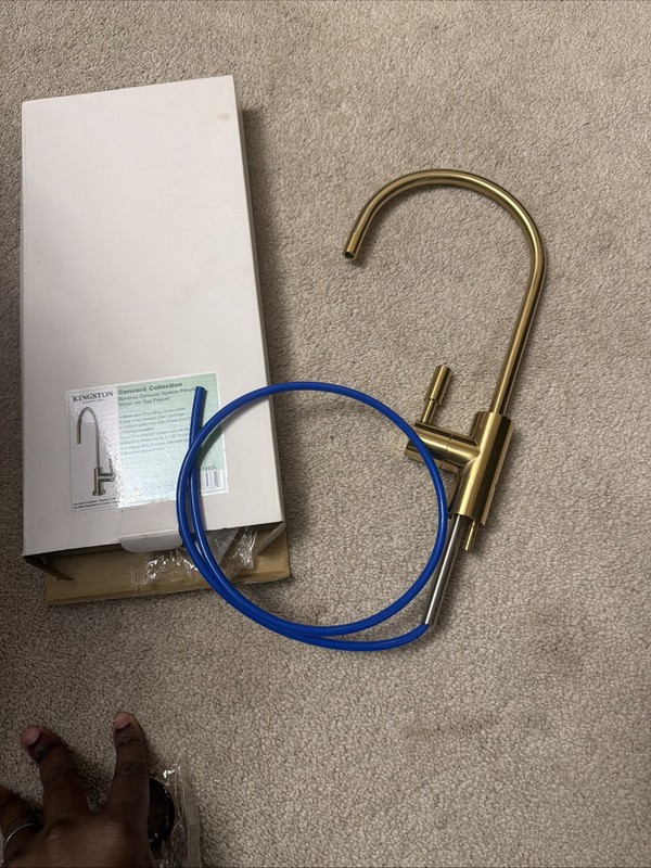 Brushed Brass Reverse Osmosis Filtered Water Faucet, R.O. Water Filter Faucet f