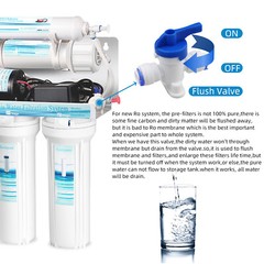 Geekpure 5 Stage Reverse Osmosis Water Filter System with Booster Pump 75 GPD