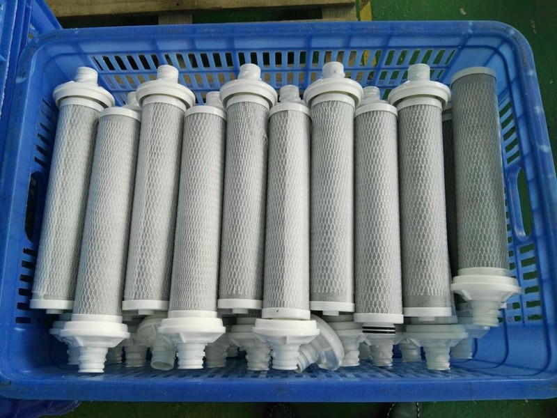 GAC+ACF Bawell 2195 alkaline water ionizer inside filters gallery