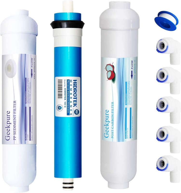Replacement Filters Set for 3 Stage Portable Aquarium Reverse Osmosis Water F…