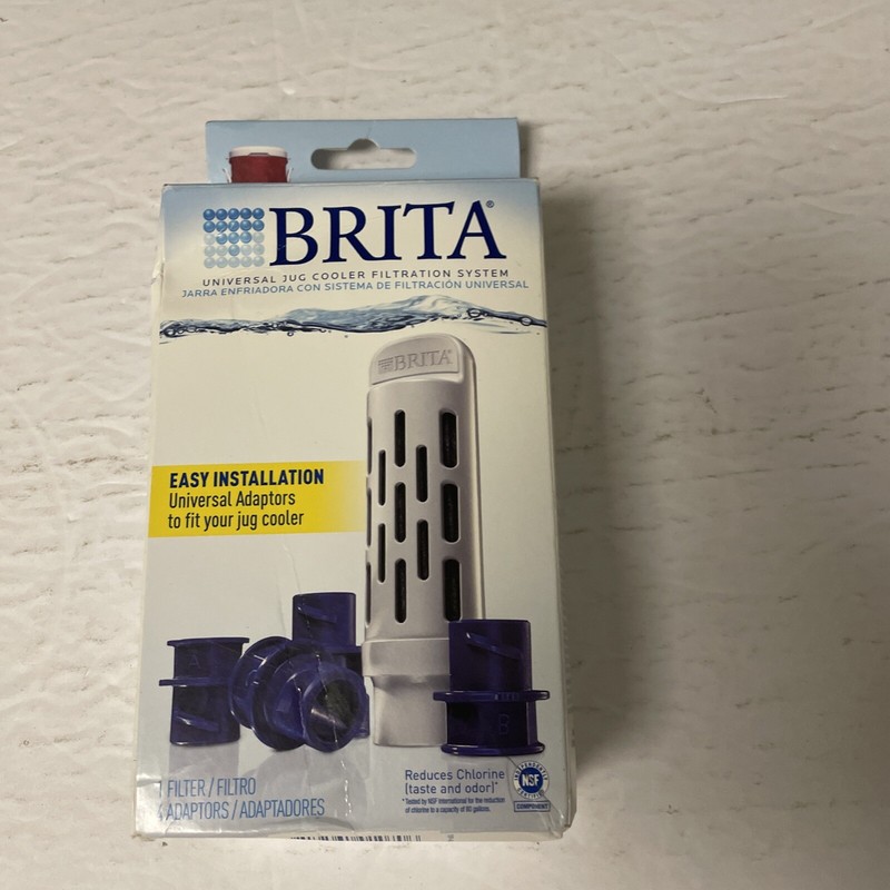 Brita Universal Jug Cooler Filtration System 1 Filter 4 Adapters Brand New