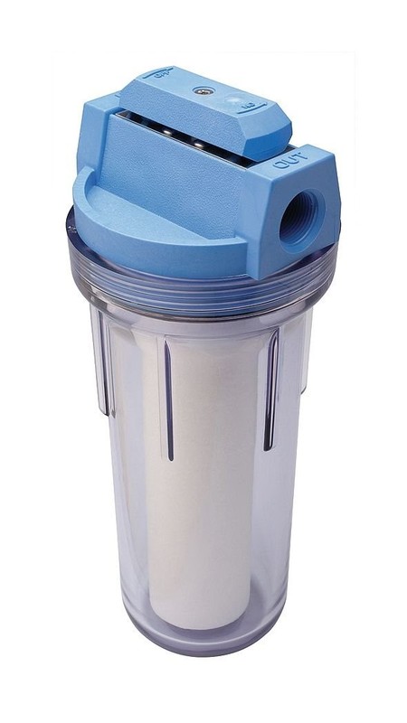 HF-360A/HF-360B Whole House Water Filter Housing Clear – 3/4″ Inlet/Outlet, S…