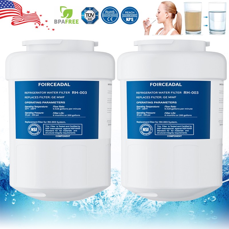 2/4pack For GE MWF New Sealed GWF 46-9991 MWFP Smartwater Fridge Water Filter