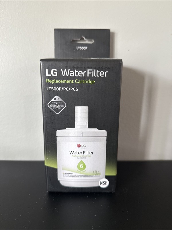 LG Refrigerator Water Filter Cartridge LT500P 6 Month 500 Gallon Capacity NEW