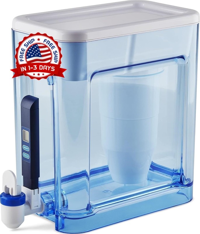 Dispensador de Filtro de Agua para Grifo y Agua Potable con 1 Filtro Estándar