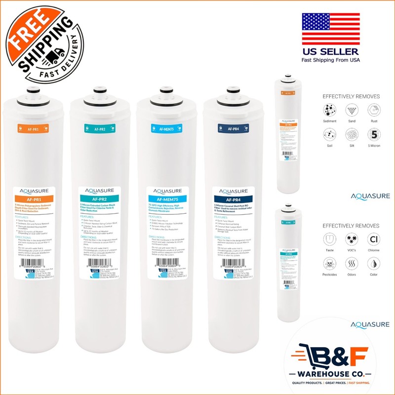 Quick Twist Water Filter Bundle - 4-Stage System for Refreshing Drinking Water