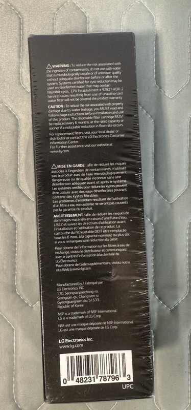 LG LT1000P Genuine Refrigerator Water Filter ADQ747935 – New Sealed OEM gallery