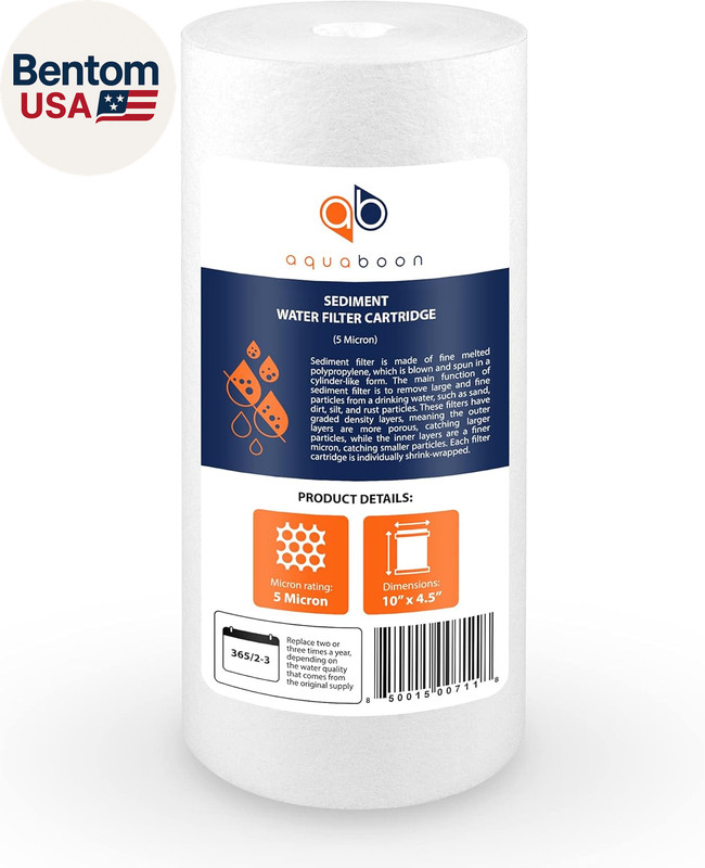 5 Micron 10 X 4.5 Well Water Sediment Filter Replacement Whole House Water Filte gallery