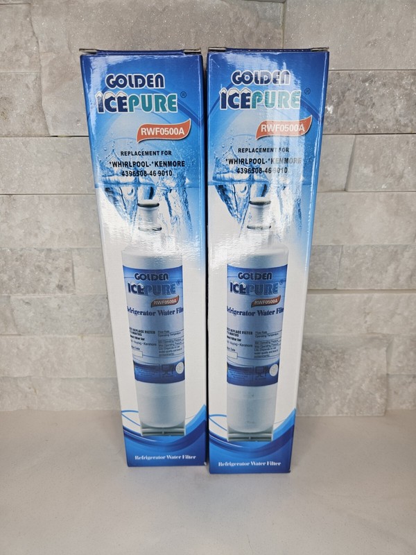 Golden Ice Pure RWF0500A Replacement Water Filter for Whirlpool Kenmore
