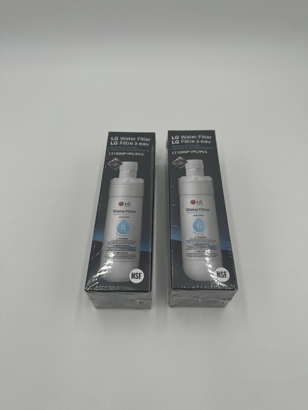LG Genuine LT1000P/PC/PCS Refrigerator Water Filter Lot of 2 New/sealed gallery