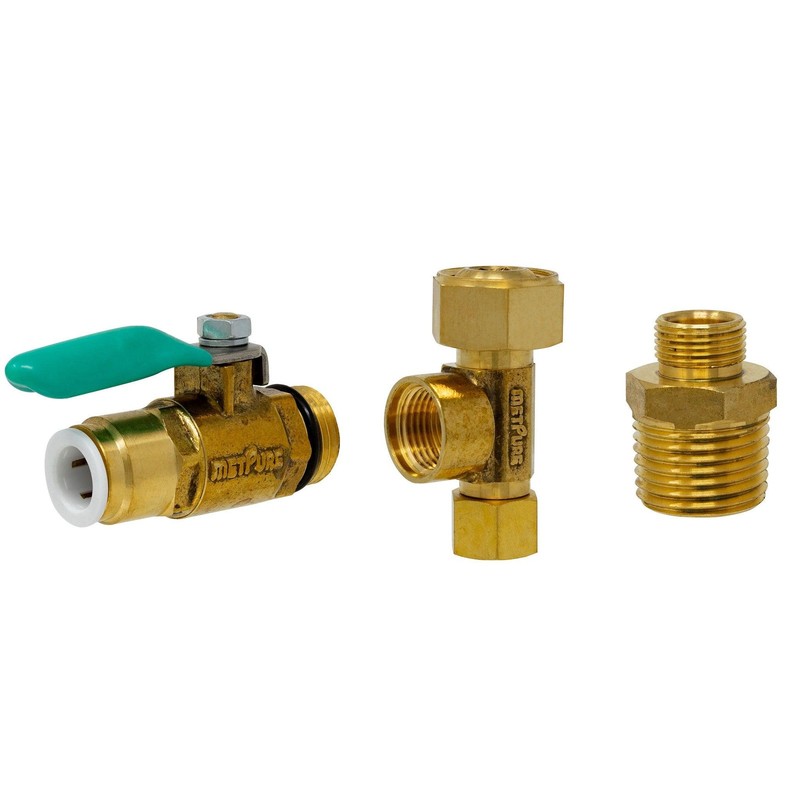 Water Filtration Brass Water Supply Valve Adapter. Universal Size. Quick Connect gallery