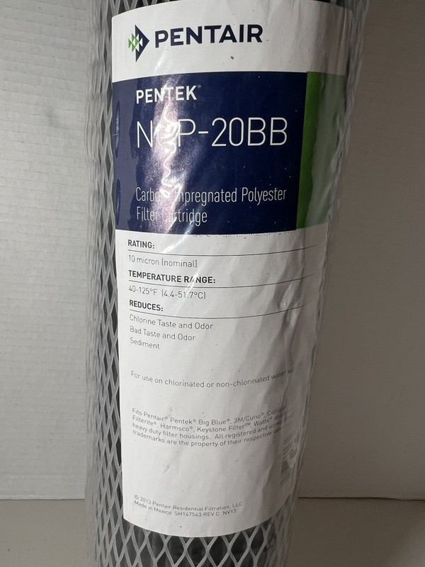 Pentair NCP-20BB Big Blue Carbon Water Filter, 20-Inch, Whole House Non-Cellu... gallery