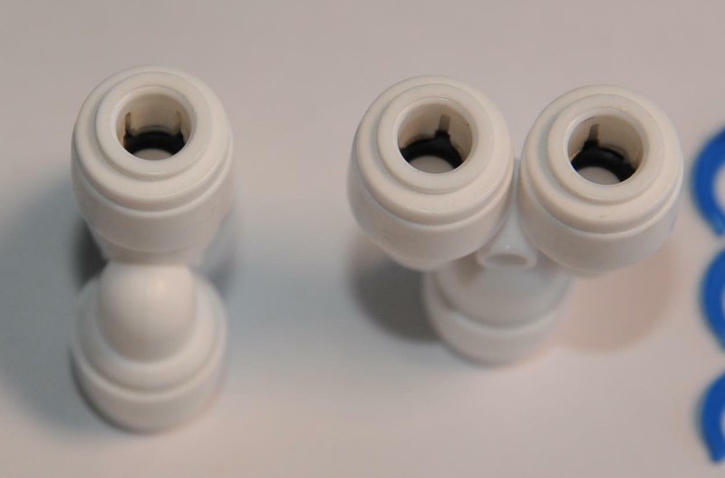 ¼” 3 TREE WAY UNION TEE TUBE QUICK PUSH CONNECT RO REVERSE OSMOSIS WATER FILTER gallery