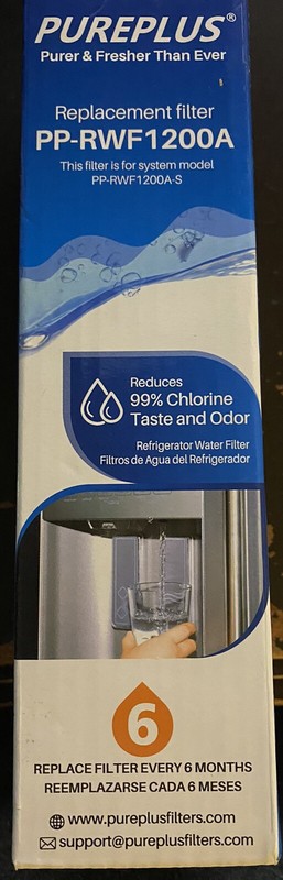 New/Sealed Pureplus replacement filter PP-RWF 1200A/PP-RWF 1200A-S