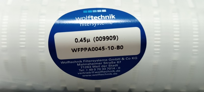 Lot Of 2 Wolftechnik Micron Filter Cartridge WFPPA0045-10-B0 gallery