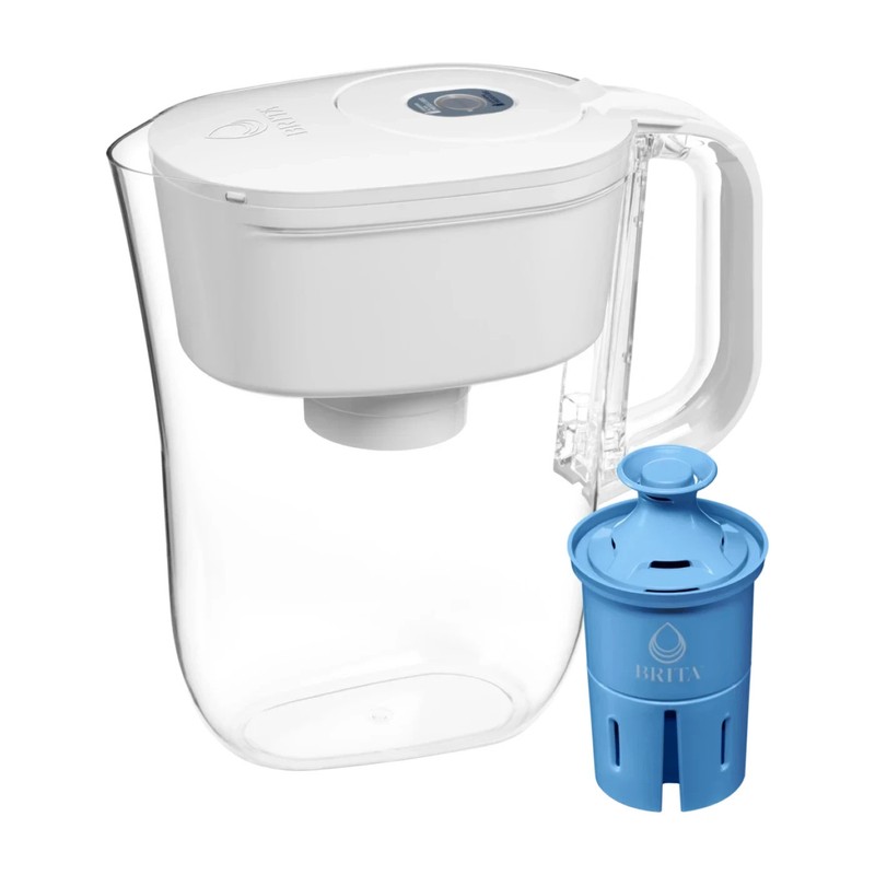 (NEW) BRITA METRO WATER PICHER SMART LIGHT INDICATOR 6-CUP WHITE W/ELITE FILTER*