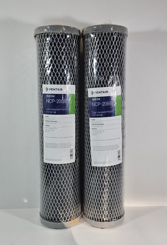 Lot of 2 Pentair Pentek NCP-20BB Big Blue Carbon Water Filters 20-inch Sealed