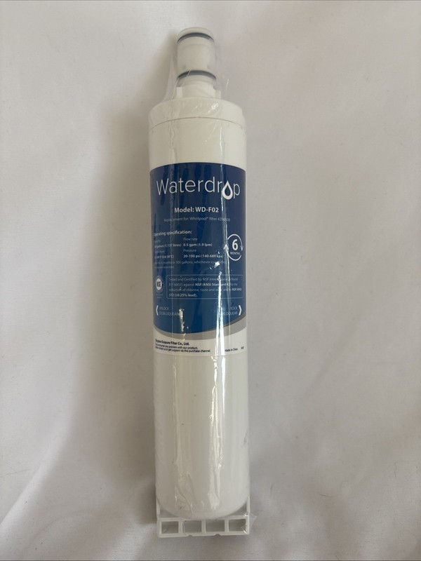 Waterdrop WD-F02 Refrigerator Water Filter Replacement for Whirlpool 4396508