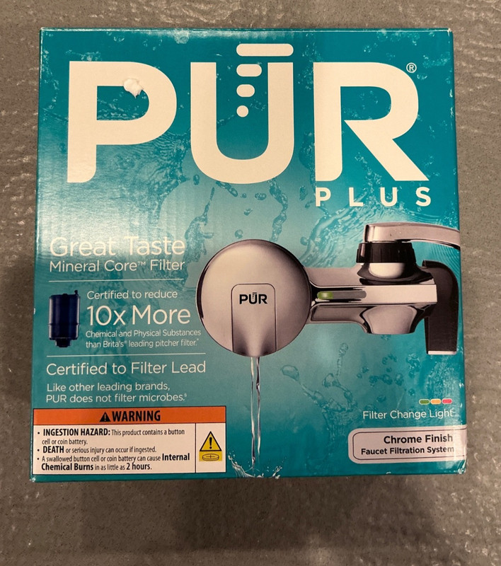 PUR Filtration PLUS Faucet Mount Water Purifier Filter System PFM400H Chrome