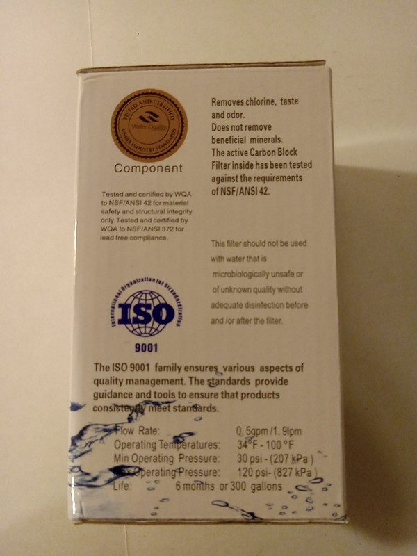 Refresh Replacement Refrigerator Water Filter R-9890 LG LT500P & 5231JA2002A gallery