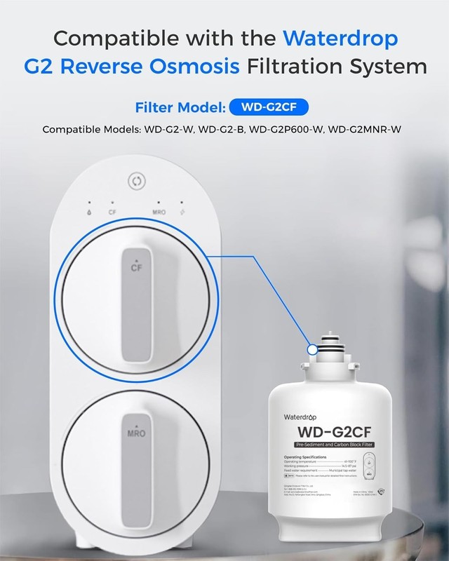 G2CF Filter Replacement for G2 G2P600 G2MNR Reverse Osmosis System 12 Life gallery