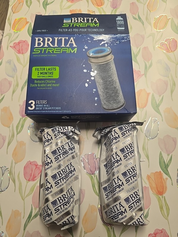 Brita Stream Pitcher Replacment Water Filter 2-PACK